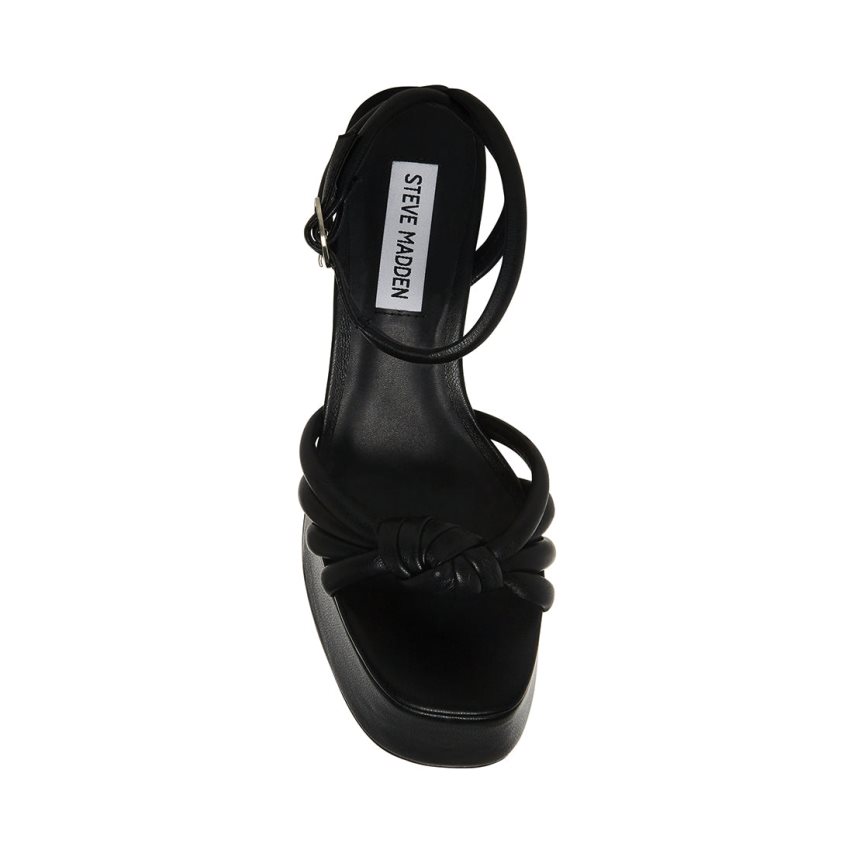 Black Steve Madden Bonnie Women's Heels Sandals | PH 8702EDU